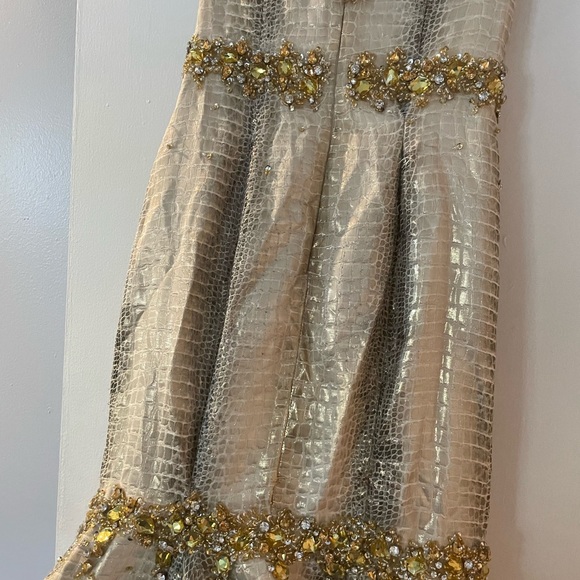 Jovani Metallic Snake Mermaid Formal Dress - Picture 3 of 8